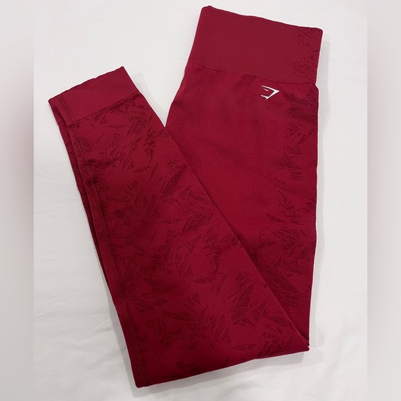 Gymshark Pants - Gymshark Studio Legging Burgundy Size Medium